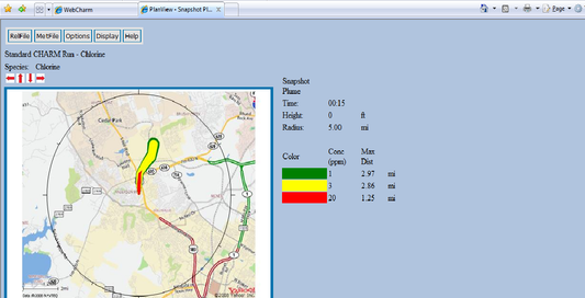 WebCHARM Plan View with Map